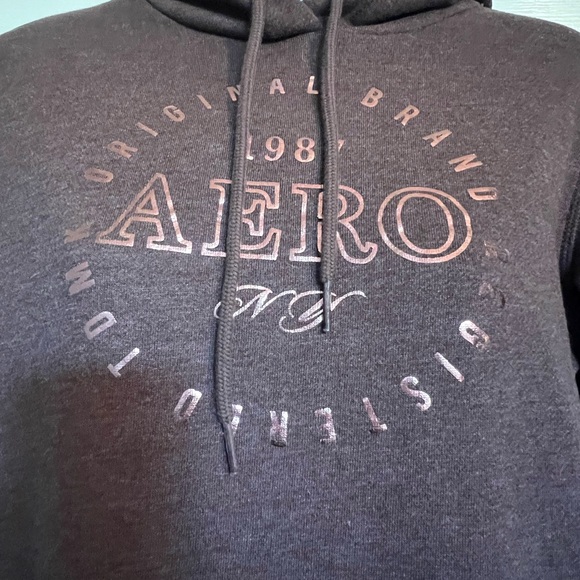 Aeropostale Brown Hoodie and Jogger Set Size Medium - Picture 4 of 10